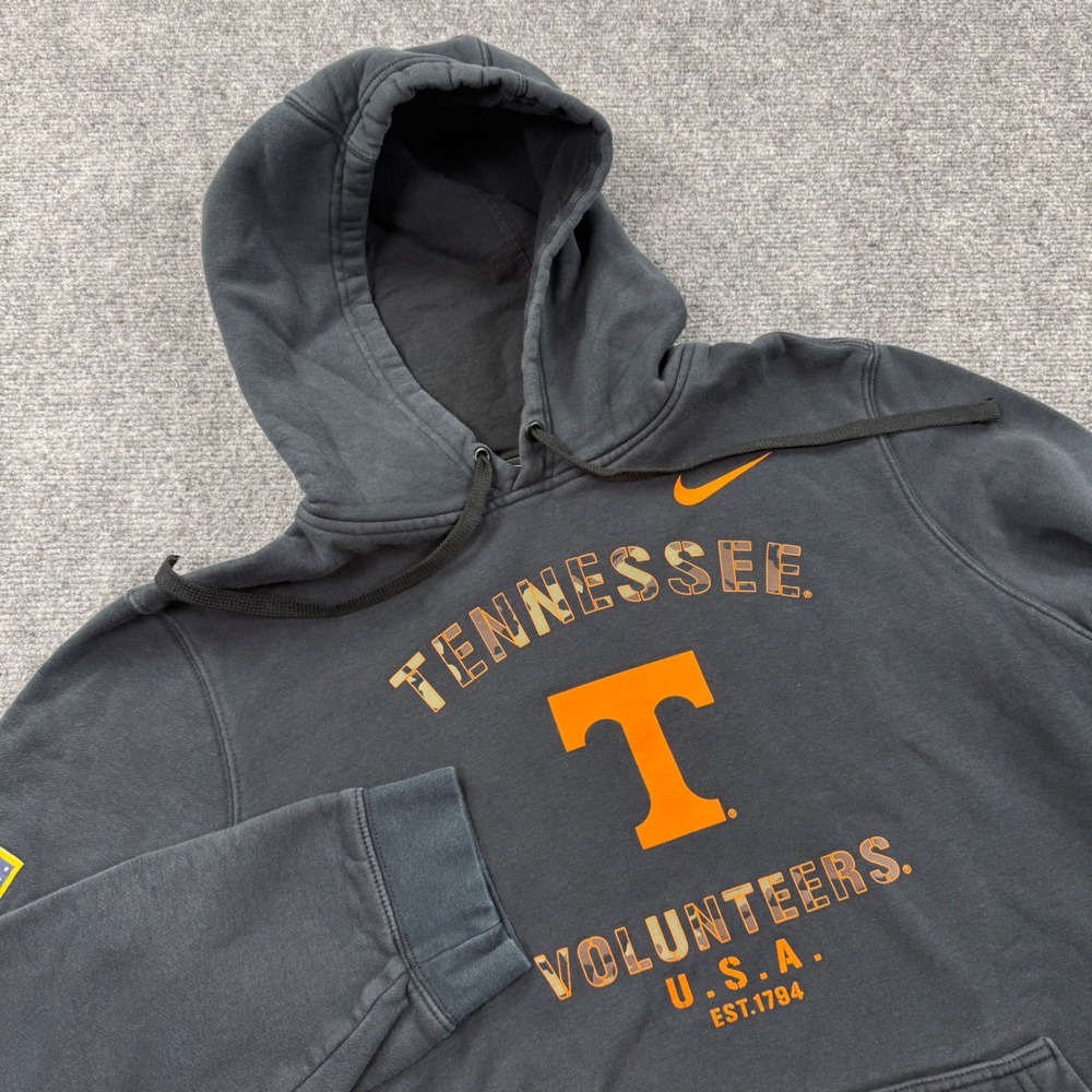 Nike Tennessee Volunteers Hoodie Large Black Camo USA Flag Men's‎